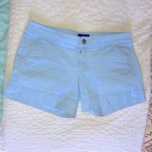Baby blue cargo shorts